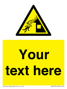 Custom warning roof avalanche